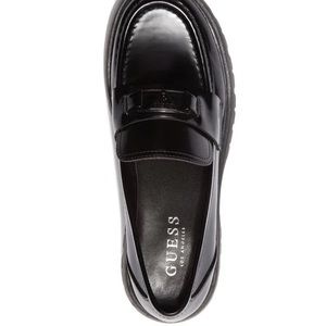 Prada substitute Guess chunky platform loafer size 8
